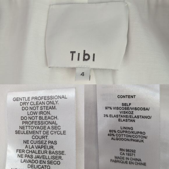 Tibi Steward Lavender Light Purple Oversized Double Breasted Crepe Blazer 4 - Picture 6 of 13